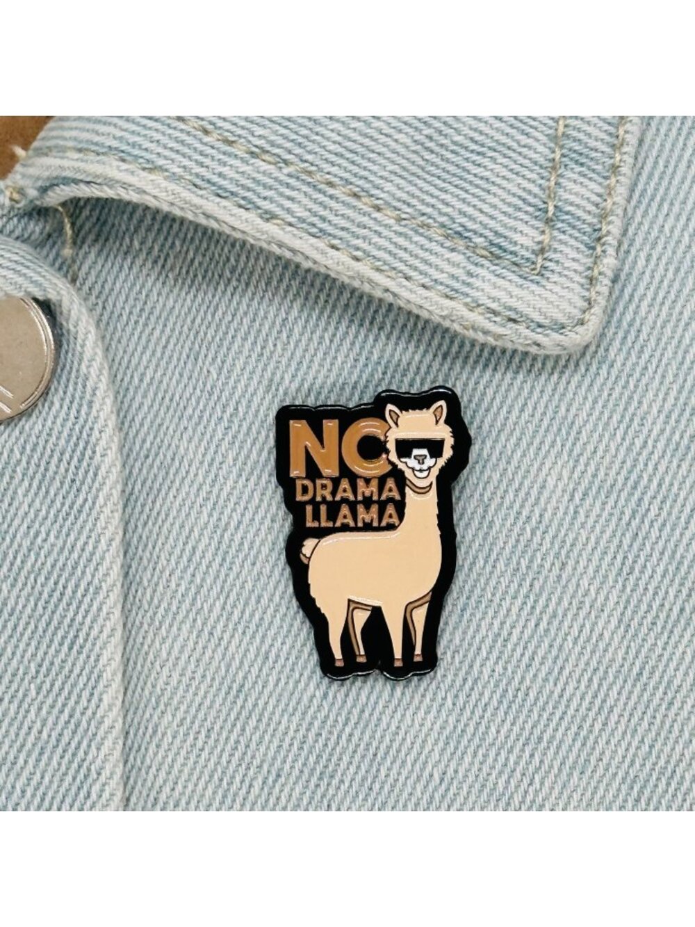 ✨Funny Llama Enamel Pin Cartoon No Drama Animal Brooch Alpaca Badge Jewerly New